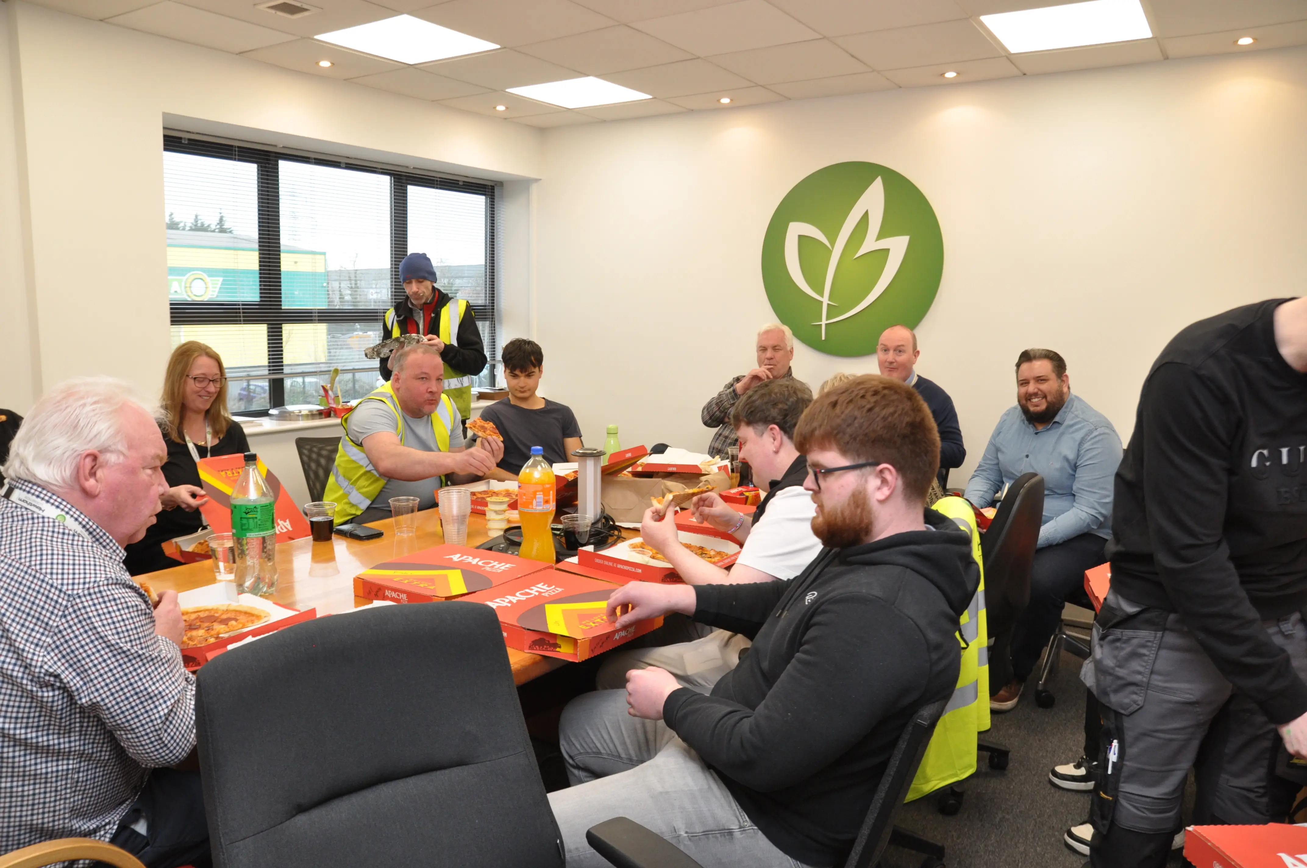 Hawthorn Logistics team lunch highlighting employee wellbeing and workplace culture